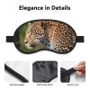 African Leopard Sleep Mask for Women Girls Men Soft Comfortable Eye Mask with Adjustable Strap Blackout Eye Sleep Shade Cover for Travel Yoga Nap Shift Work view 3