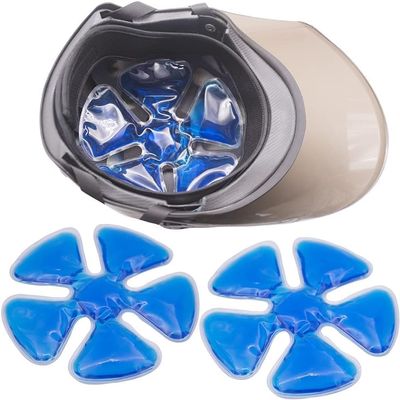 2 Pack Head Ice Pack for Helmets, Ice Pack for Hard Hat, Hot & Cold Pack, Helmet Ice Head Cap, Gel Cooling Pack for Heat Relief, Sports Headwear Comfort (Blue)