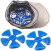 2 Pack Head Ice Pack for Helmets, Ice Pack for Hard Hat, Hot & Cold Pack, Helmet Ice Head Cap, Gel Cooling Pack for Heat Relief, Sports Headwear Comfort (Blue) view 1