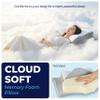 YESINDEED Pain Relief Cooling Pillow Cervical Neck Support for Sleeping, Contoured Memory Foam Design for Neck and Shoulder Pain, Ergonomic Sleep Solution for Side Sleepers, Snoring, Posture view 3