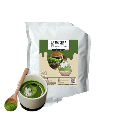 Bingsu Powder Mix Korean Shaved Ice Base Makes 4kg 1kg (Uji Matcha A)