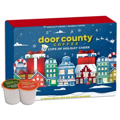 12 Cups of Holiday Cheer Coffee Single Serve Cup Gift Box - 2025 Christmas Advent Calendar - 12 Cups - Unique Flavor Each Day