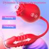 2025 New Edition Travel Pocket Bullet Tool Powerful Quiet 20 Modes Mini Stick,Handheld Personal Bullet Massage Rod for Women Portable Silicone Massage for Body Relax (Wine Red) view 2