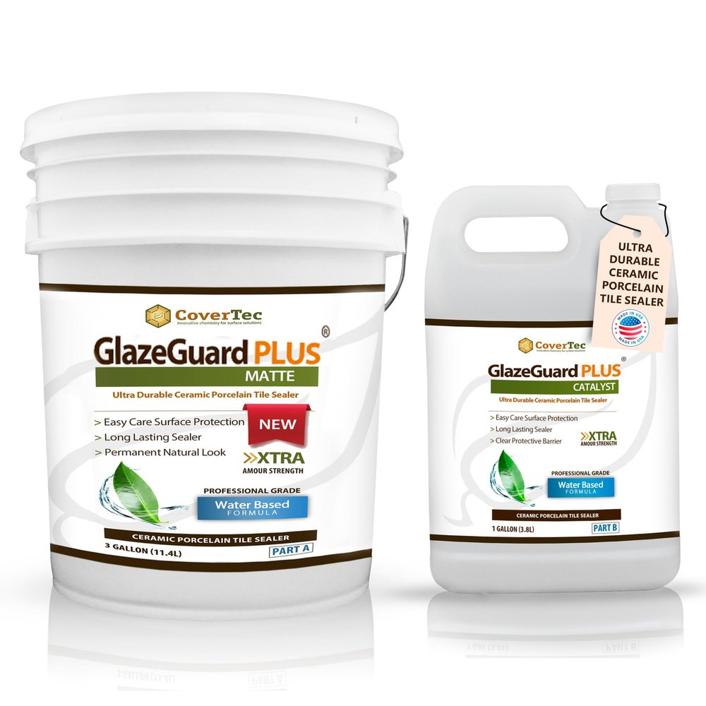 CoverTec GlazeGuard Plus Anti-Slip Floor Coating for Ceramic Tile 4 Gal