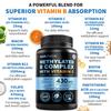 9-in-1 Vitamin B Complex - Methylated Multivitamin with B12 Methylcobalamin, Methylfolate, L-5-MTHF & Vitamin C - Methylated B Complex for Women & Men - Non-GMO, Gluten-Free, & Vegan (180 Servings) view 3