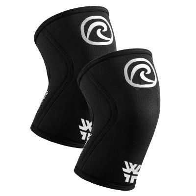 Rehband x World Fitness Project 5mm Knee Sleeves for Functional Training, Cross-Training & Powerlifting, WFP Edition, Unisex, Colour:Black, Size:Large
