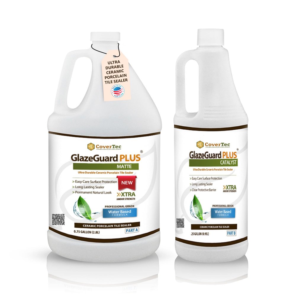 CoverTec GlazeGuard Plus Anti-Slip Floor Coating for Ceramic Tile 1 Gal Kit