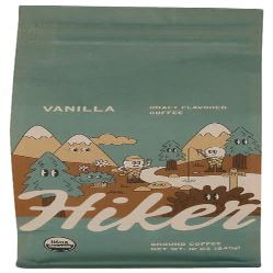 Hiker Coffee Ground Vanilla Coffee 12 oz (Pack of 6)