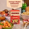 Cravings x Sfoglini Quattrotini Pasta 2 Pack | Organic Durum Semolina Pasta Noodles | Bronze-Die Cut Italian-Inspired Shape, 16oz each view 2