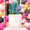 EONNCNT 13 Official Teenager Cake Topper - Sky Blue Glitter 13th Birthday Cake Decoration Supplies, Cheers to 13 Years Cake Decor for Teen 13th Birthday Party Photo Booth Props view 2