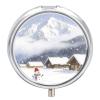Nutritional Supplement Box Snowy Mountain in Winter Printed Daily Portion Box Portable Three Compartments Suitable for Travel and Commuting view 1