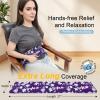 Heating pad for Neck Shoulders and Back Microwavable Machine Washable 27x5 Microwave Rice Bag for Heat Therapy Reusable Hot Pack for Muscle Cramps Moist Warm Bean Bag for Pain Relief Levender Scented view 2