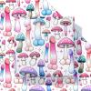Dtiafu Funny Wrapping Paper Naughty Mushroom Gift Wrapping Paper Bulk Folded Flat Rude Shape for Women Men Adult Husband Wife Holiday Birthday (6 Pack) view 1