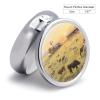 Nutritional Supplement Box Cowboy Ranch Scenery Printed Daily Portion Box Portable Three Compartments Suitable for Travel and Commuting view 2