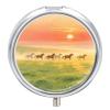 Nutritional Supplement Box Grassland at Dawn Printed Daily Portion Box Portable Three Compartments Suitable for Travel and Commuting view 1