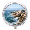 Nutritional Supplement Box Rocky Coast Printed Daily Portion Box Portable Three Compartments Suitable for Travel and Commuting view 1