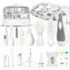 Baby Healthcare and Grooming Kit, Electric Safety Nail Trimmer Baby Nursery Kit, Newborn Care Kits with Hair Brush Comb for Newborn Infant Toddlers Baby Boys Girls Kids, Baby Shower Gifts (White) view 1