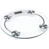 180Kg Body Weighing Scale LCD Digital Bathroom Scale Round Glass Scale Accurate Measurement view 1