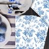 100pcs Blue Floral Napkins Disposable Hand Towels for Bathroom 3 Ply Blue and White Guest Decorative Paper Napkins for Bridal Tea Wedding Birthday Party Supplies Table Decorations view 4