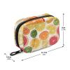 Eyanle Cute Citrus Slices Travel Pill Organizer Case Box Container Weekly Portable Vitamin Medicine Holder Storage Bag with Zipper Removable view 3