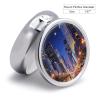 Nutritional Supplement Box Bustling City Night Scene Printed Daily Portion Box Portable Three Compartments Suitable for Travel and Commuting view 2