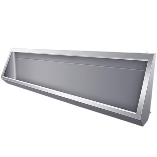 Wall-Mounted Men's Urinal - 304 Stainless Steel Trough, 100CM/150CM Sizes, Commercial Outdoor Toilet for Schools & Construction, Non-Sensor Design, Durable & Hygienic.