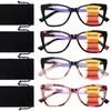 BONCAMOR Blue Light Blocking Progressive Multifocus Reading Glasses for Women Stylish Multifocus Readers with Spring Hinges (4 Mix, 1.5, Diopters) view 1