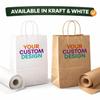 Brown Kraft Paper Takeout Bags, Cub Size 8 x 4.5 x 10.8 in, Recyclable, Customizable, for Cafes, Catering & Retail view 3