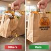 Brown Kraft Paper Takeout Bags, Cub Size 8 x 4.5 x 10.8 in, Recyclable, Customizable, for Cafes, Catering & Retail view 4