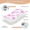 GOODOLD Washable Bed Pad for Incontinence 34" x 52" - Large Reusable Waterproof Mattress Protector with Non-Slip Back for Kids and Adults (Hand-Drawn Pink Bows) view 3