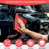 HOMERHYME Microfiber Cleaning Cloth, 150 Pack Cleaning Rags Microfiber Towel Bulk Absorbent Lint-Free WashCloths, All-Purpose Towels for Cars, Shop, Automotive, Garage, Home Kitchen 11.5"*11.5", Red view 3