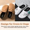 2 Pairs Cork Insoles for Crocs & Clogs-Wide Fit Thin Shoes Inserts for Birkenstock | Mules | Sneakers | Flats | Garden Sandals & Nurse Shoes Comfort Replacement Inner Soles Mens Black EU42/US9 view 3