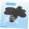 LOORGVEL TPU Liquid Orthotic Insoles for Flat Feet Massaging Shoe Inserts with Glycerin Filling Absorbs Shock Supports Arch for Plantar Fasciitis Relief Black view 2