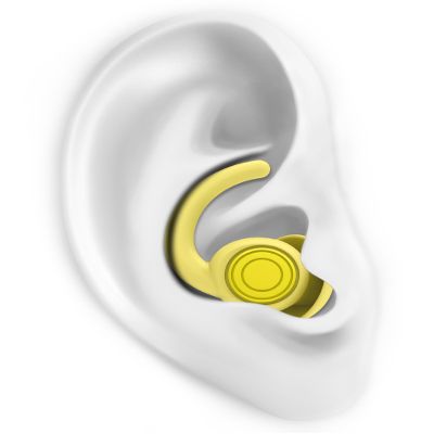 SUPCEAT Ear Plugs for Sleeping - Noise Reduction Soft Silicone Earplugs, 2 Pairs Reusable Hearing Protection Earplugs for Noise Sensitivity,Sleep,Snore,Travel,Sound Reduction Noise Cancelling - Yellow