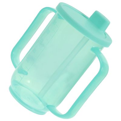 Healvian Choking Elderly Drinking Cup with Inclined Spout Ergonomic Grip Reusable for Bedridden Patients Practical Spill Resistant Water and Soup Cup for Disabled Adults