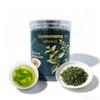 Gynostemma Pentaphyllum Tea | 150g Round Plastic Jar | Mild Sweet Flavor for Daily Hydration & Office Brewing | Hot/Cold Infusion, Travel-Friendly Container view 1