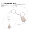 PENIKOKO Mini Portable Foldable Loupe Magnifier Keychain Magnification Retractable Lens with Metal Keyring for Jewelry Coins Stamps Inspection and Reading view 4