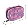 Eyanle Purple Poodles Hearts Rainbows Ribbons Travel Pill Organizer Case Box Container Weekly Portable Vitamin Medicine Holder Storage Bag with Zipper Removable view 3