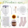 Geiserailie Gifts for Women Thinking of You Set Tea Gifts Set Birthday Basket Party Supplies Include Insulated Tumbler Fuzzy Sock Scented Candle Coaster Filter Sunflower Stirring Stick view 2
