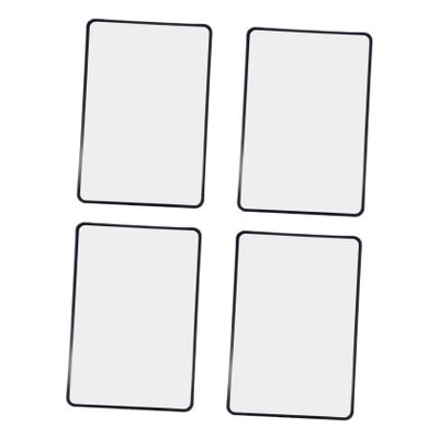 VERDANVERSE 4pcs Magnifying Glass Lightweight Reading Magnifier for Seniors Low Vision Handheld Card Fresnel Lens for Books and Documents