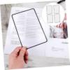 VERDANVERSE 4pcs Magnifying Glass Lightweight Reading Magnifier for Seniors Low Vision Handheld Card Fresnel Lens for Books and Documents view 2