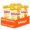 Whisps Cheese Crisps Cheddar Cheese | Protein Chips | Healthy Snacks | Protein Snacks, Gluten Free, High Protein, Low Carb Keto Food (6 Oz, 4 Pack) view 1
