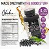 Ohh.. Organic 3 times Ethiopian & Turkish BLACK SEED OIL and Elderberry Vegan Gummies w/Zinc & Vitamin D, 3.3% Thymoquinone - Cold Pressed Black Cumin Nigella Sativa - 90 count view 2
