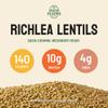 High Plains Beans Richlea Lentils, 10 lb Bag, Premium Green Lentils view 4