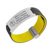 Custom Medical Alert ID Bracelet for Unisex-18mm Stainless Steel & Silicone Rubber 2 Tone Emergency ID Outdoor Sport Wristband,Black Yellow view 1