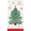 Timeless Tree Holiday Guest Towels, 3-Ply Paper, 8x4 Inch, 32 Count, Decorative Disposable Napkins view 1