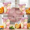 12oz Disposable Stemless Glasses With Strawless Sip Lids,PET Solo Disposable Cups ,Party Clear Plastic Wine Glasses for Parties Birthday,Wedding,Meeting,Christmas Party Supplies. (100, Pink) view 3