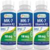 Best Naturals MK-7 Vitamin K2 100 mcg 120 ct (Pack of 3) view 1