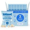Khloud Protein Popcorn - Olive Oil & Sea Salt - 7g Protein Snacks for Adults & Kids - Flavored Popcorn Made with Real Ingredients & Milk Protein Isolate - Non-GMO, Gluten-Free, Kosher - 1oz, 24ct view 1