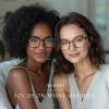 AIMISUV Reading Glasses for Women Men - Blue Light Blocking Magnifying Readers, Square Anti-Glare Computer Eyeglasses(Clear MIX4, 0.75X) view 2